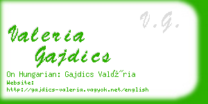 valeria gajdics business card